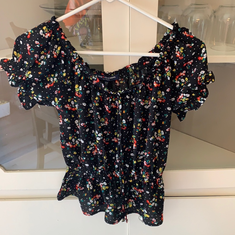 One Clothing off the shoulder peplum blouse